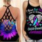 Suicide Awareness Wear Teal Purple For My Veteran – Hollow Tank Top