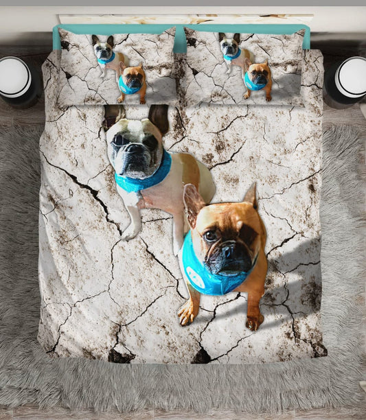 Cute French Bulldog Puppy Bedding Cover For Pet Lover Bedroom Decor
