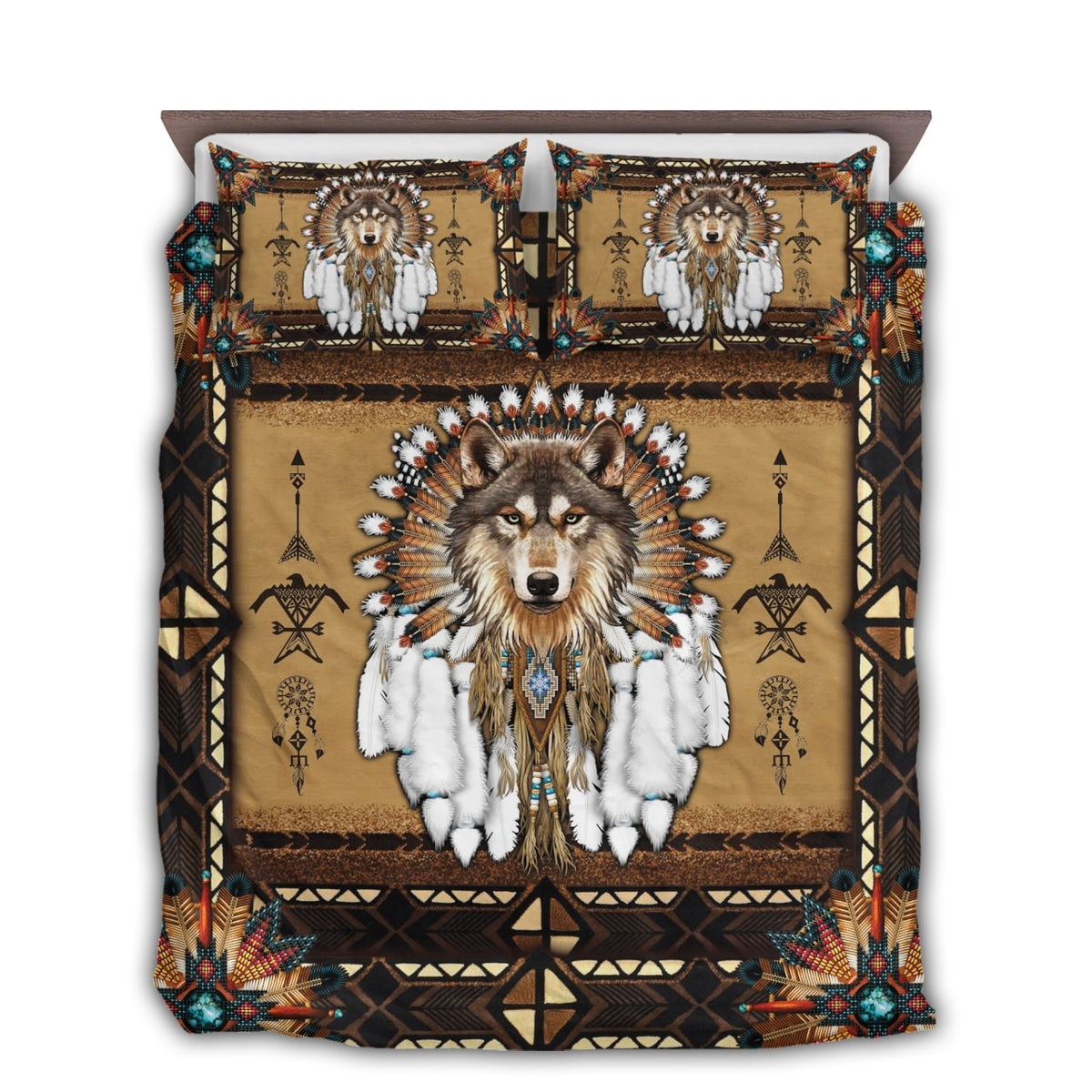 Native American Peaceful Bedding Cover For Southwestern Bedroom Decor