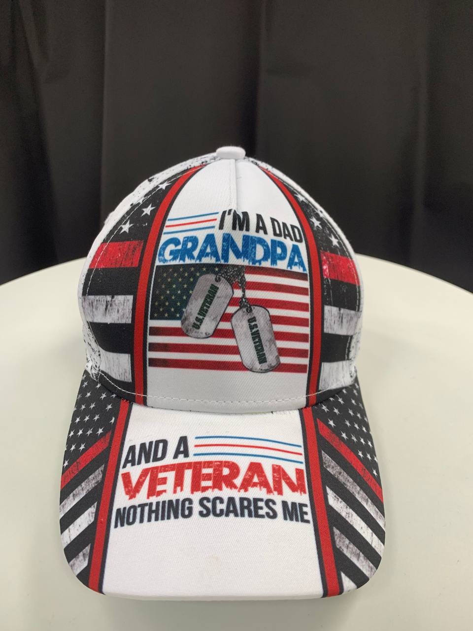 Dad Grandpa Veteran Nothing Scares Me – Classic Cap