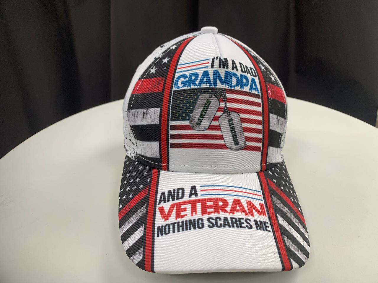 Dad Grandpa Veteran Nothing Scares Me – Classic Cap
