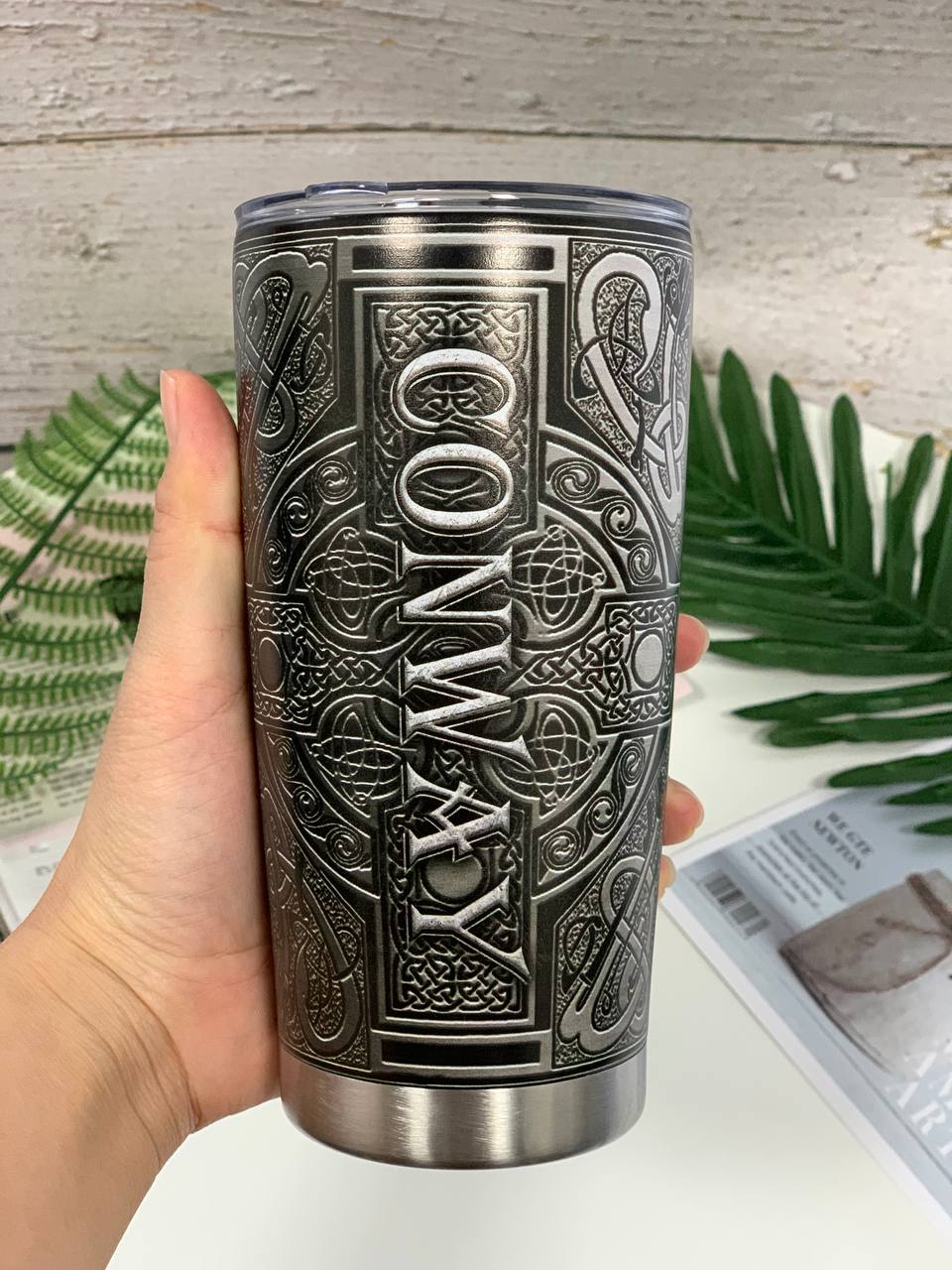 Viking Warrior Personalized 20 Oz Tumbler For Hot Cold Drinks And Travel