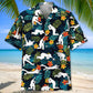 Photographer Postures Hawaiian Shirt