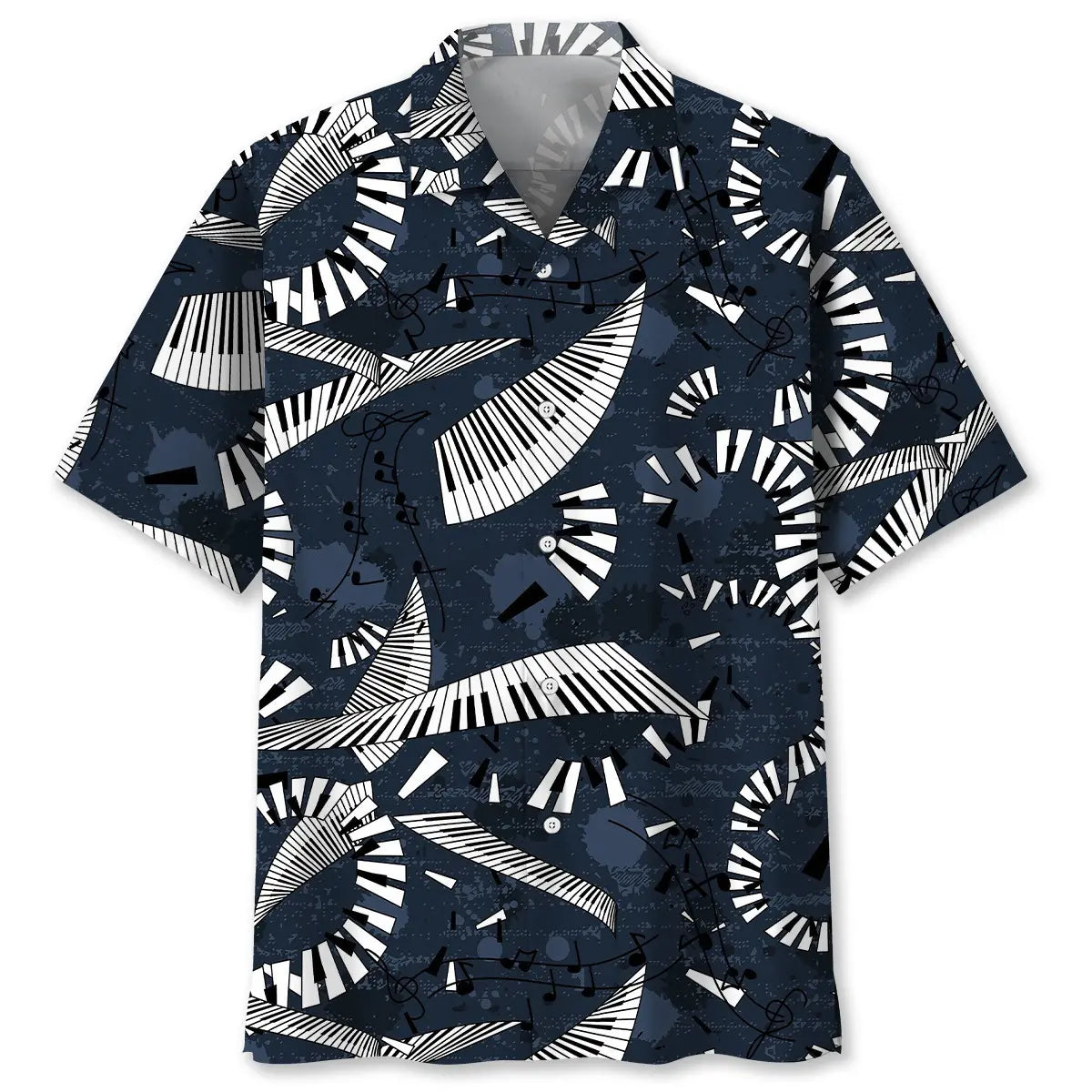 Hawaiian Shirt / Adults / S Piano Flying Music Hawaiian Shirt