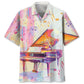 Hawaiian Shirt / Adults / S Piano Glitch Art Hawaiian Shirt