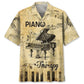 Hawaiian Shirt / Adults / S Piano Is My Therapy Hawaiian Shirt