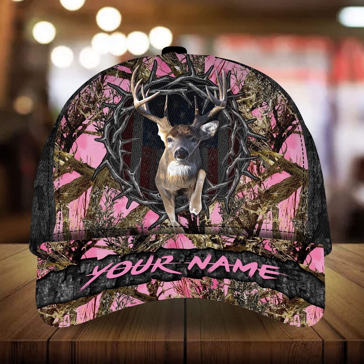 Awesome Deer Hunting Multicolor Personalized – Classic Cap