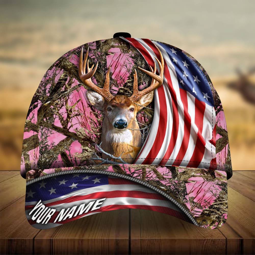 Premium New US Deer Hunting Personalized – Classic Cap