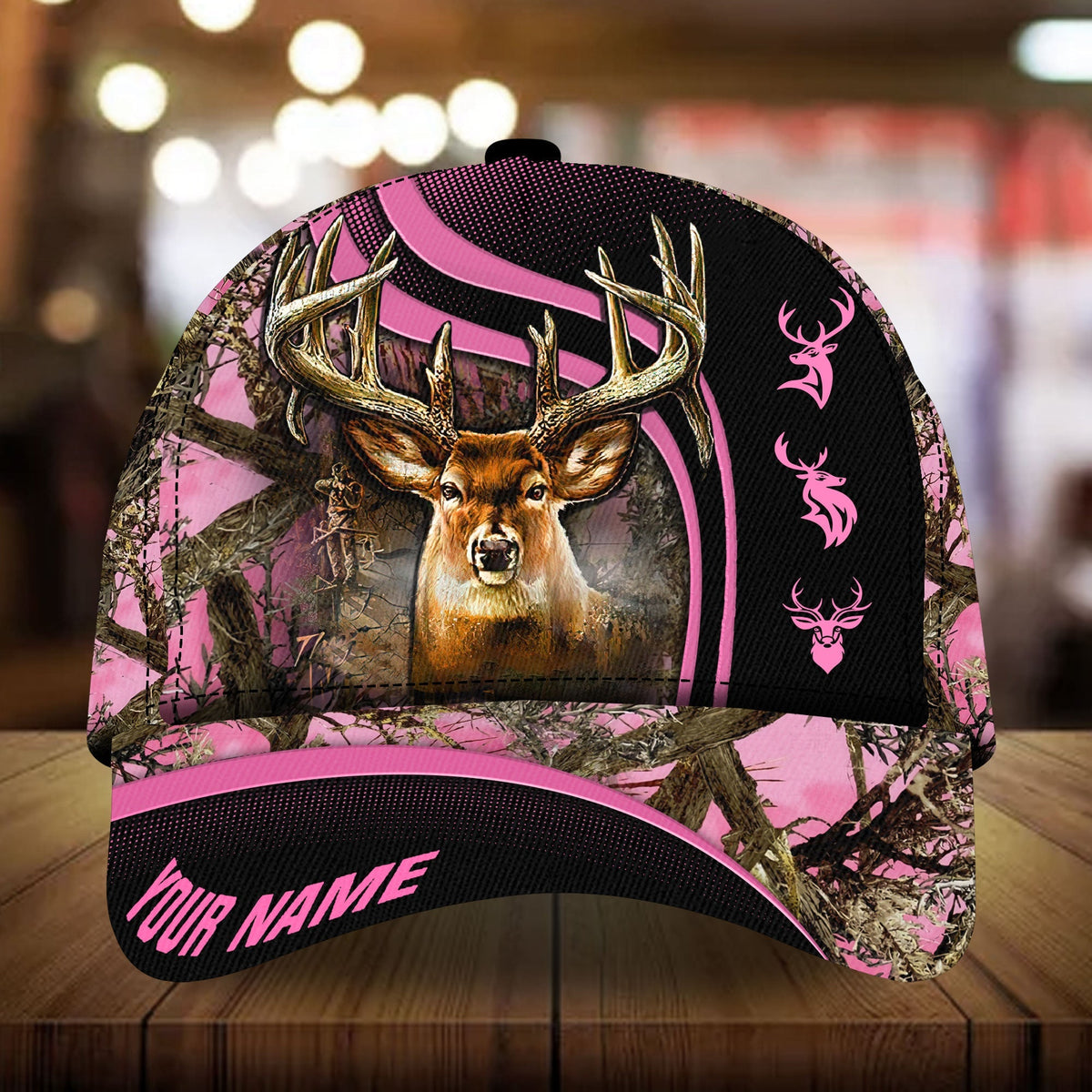 Pink / One Size The Unique Premium Deer Hunting Personalized Classic Cap - CAPC34LIN160122 - Owls Matrix LTD