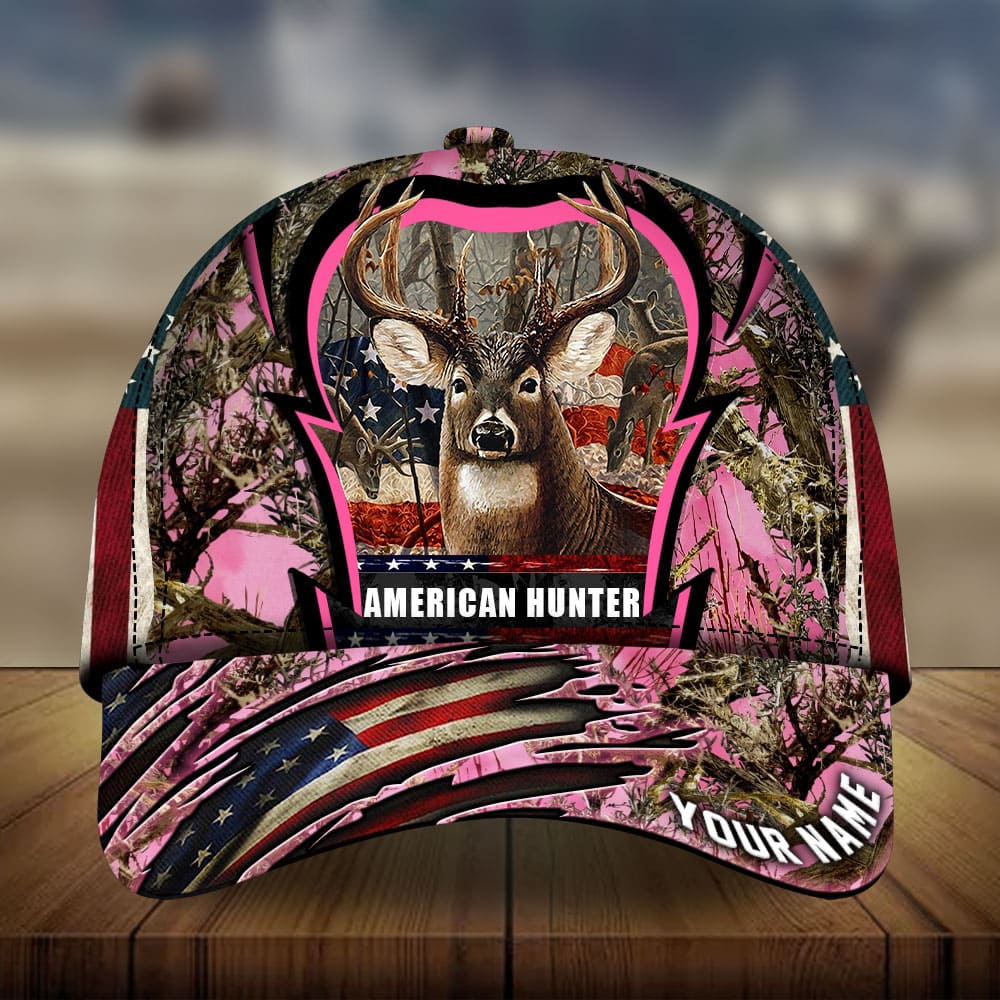 Premium American Hunter Deer Hunting Personalized – Classic Cap