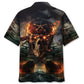 Pirate Skull Fire Hawaiian Shirt