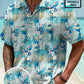 Hawaiian Shirt / Adults / S Plant Flower Men's Button Button Casual Hawaiian Shirt