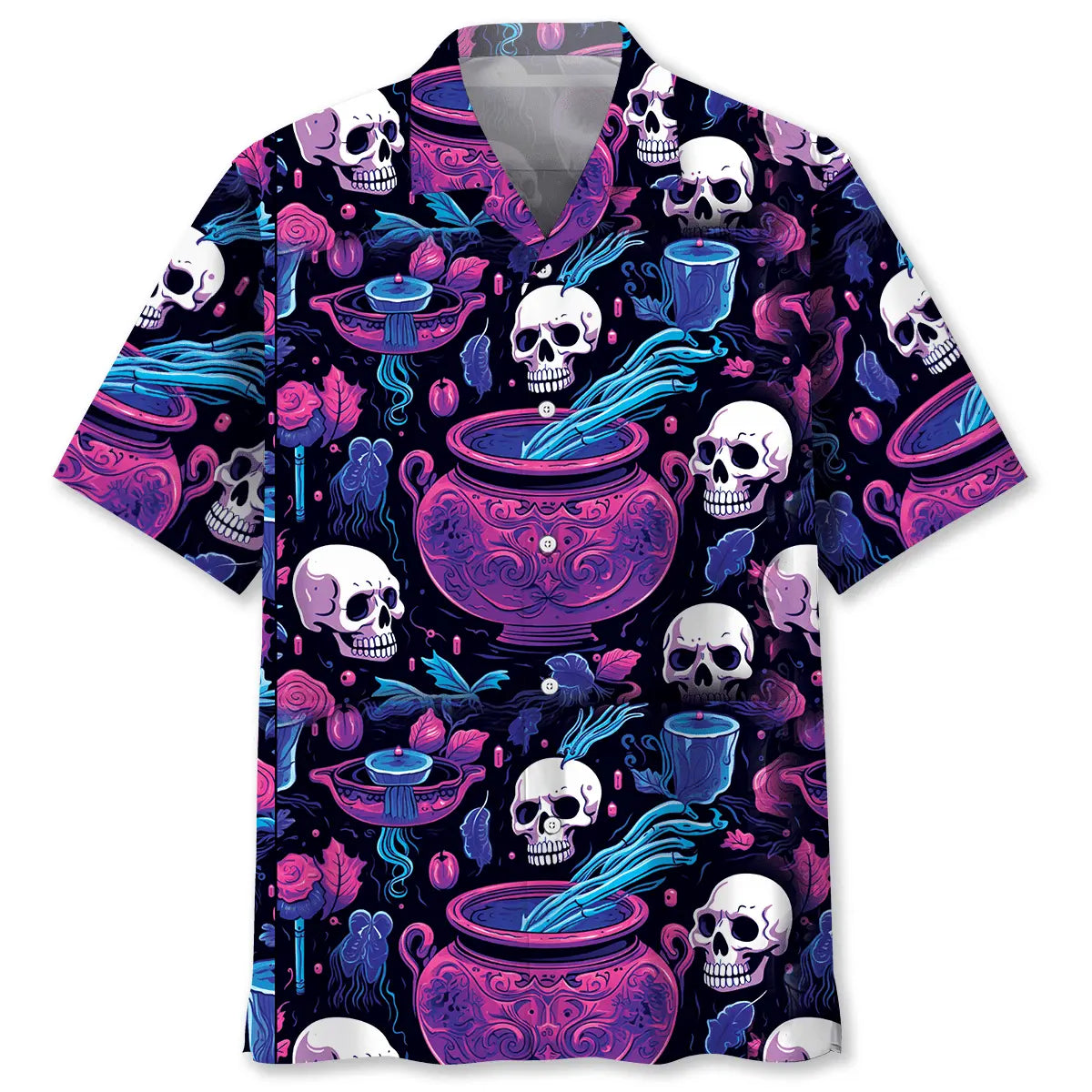 Hawaiian Shirt / Adults / S Poisoned Skull Hawaiian Shirt