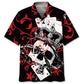 Hawaiian Shirt / Adults / S Poker Skull Hawaiian Shirt