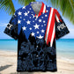 Police 4th Of July Proud Hawaiian Shirt