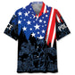 Hawaiian Shirt / Adults / S Police 4th Of July Proud Hawaiian Shirt