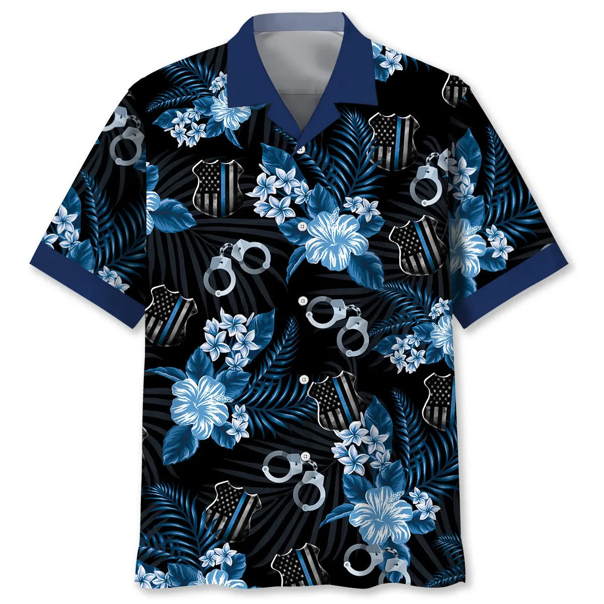 Police Back The Blue Hawaiian Shirt