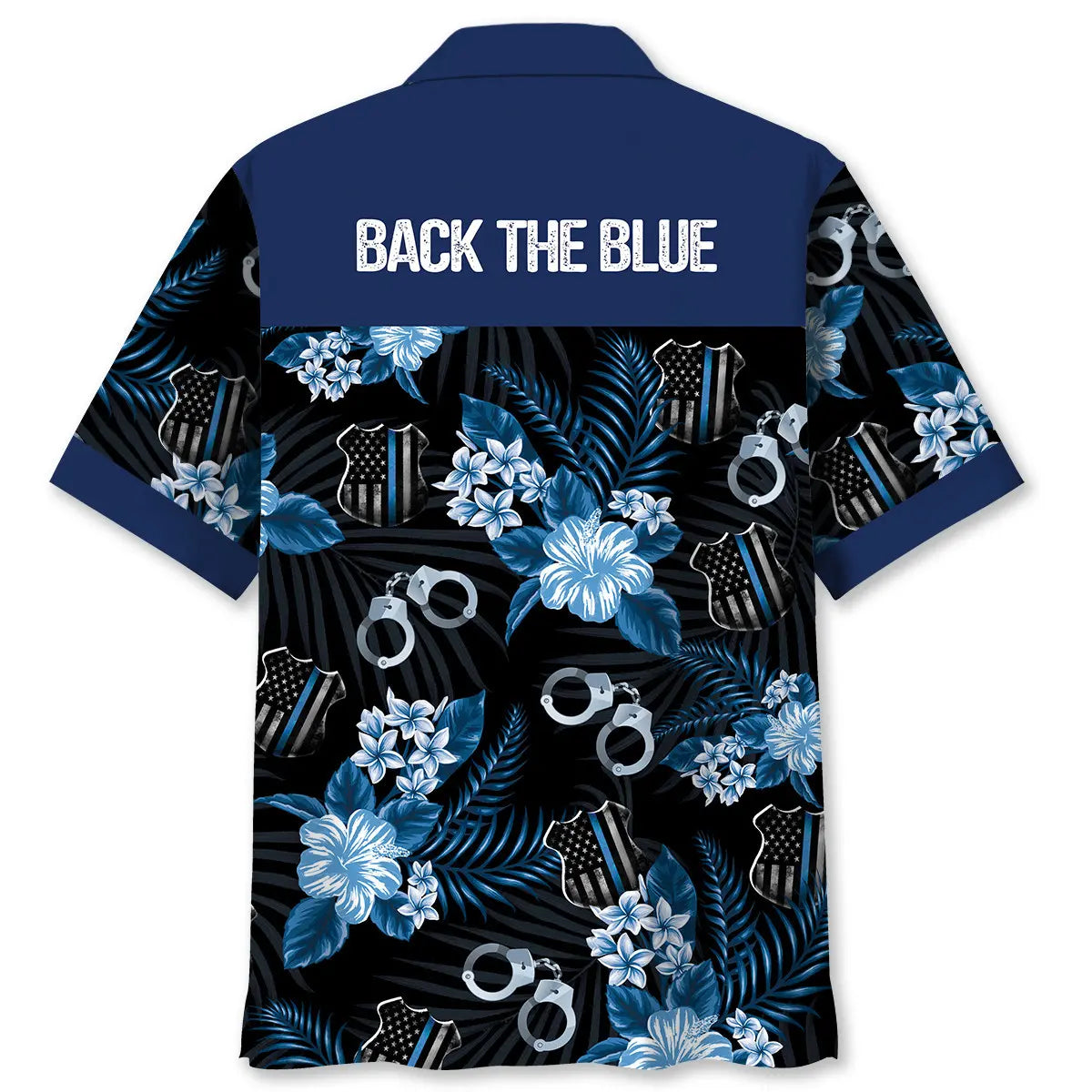 Hawaiian Shirt / Adults / S Police Back The Blue Hawaiian Shirt