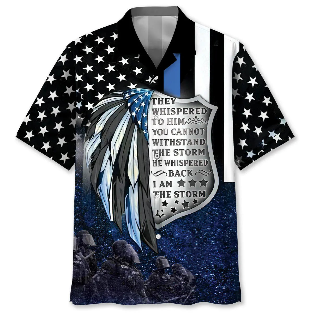 Hawaiian Shirt / Adults / S Police Proud Hawaiian Shirt