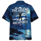 Hawaiian Shirt / Adults / S Police The Legend Has Retired Hawaiian Shirt
