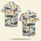 Hawaiian Shirt / Adults / S Pontoon Duck Unisex Hawaiian Shirt Aloha Shirt Summer Vibe Pontoon Boat &amp; Duck Pattern Fol7-Vd1