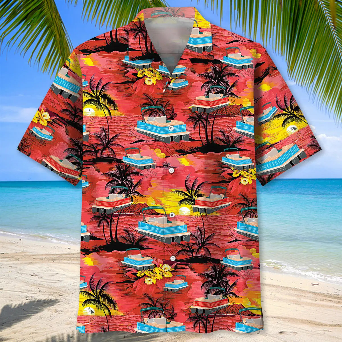 Pontoon Retro Hawaiian Shirt