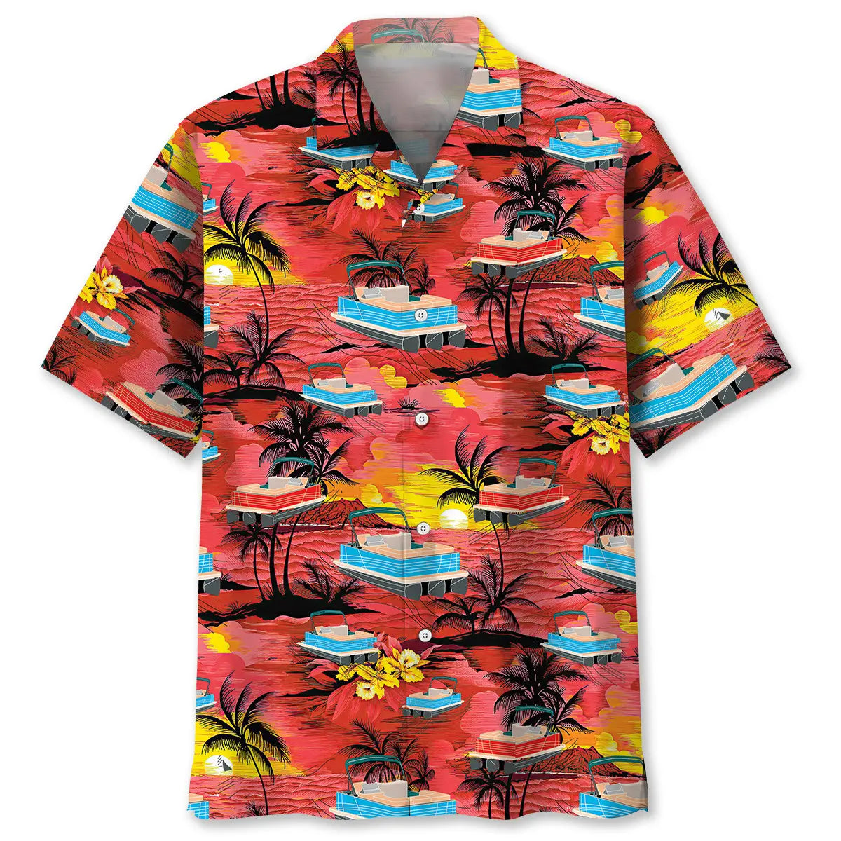 Hawaiian Shirt / Adults / S Pontoon Retro Hawaiian Shirt