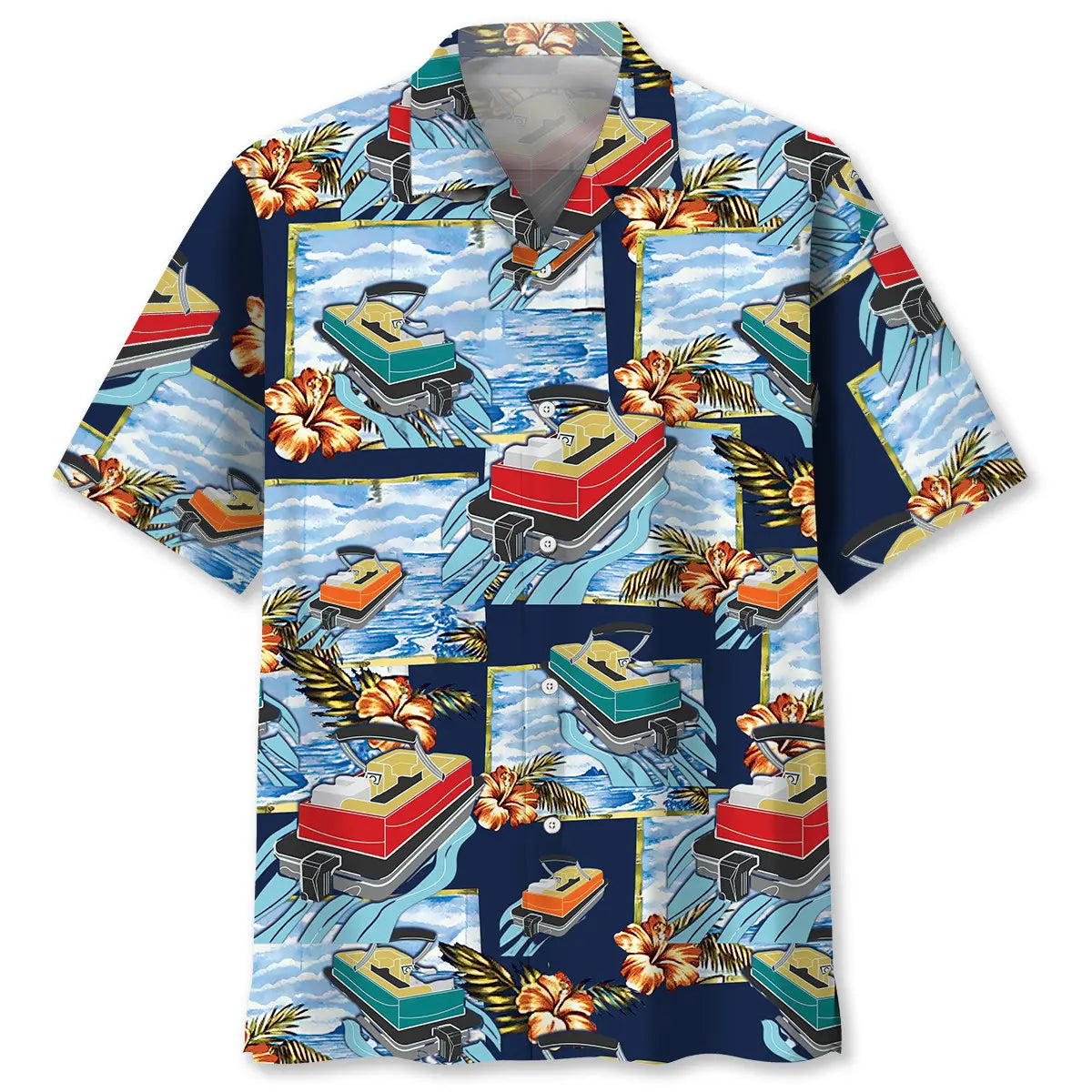 Hawaiian Shirt / Adults / S Pontoon Vintage Hawaiian Shirt