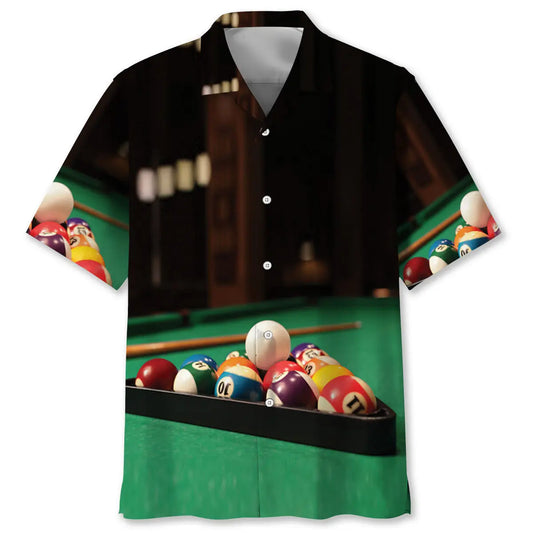 Hawaiian Shirt / Adults / S Pool Player Same As Normal Guy Just Much Cooler Hawaiian Shirt