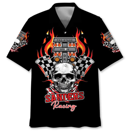 Hawaiian Shirt / Adults / S Pre-Stage Drag Racing Custom Name Hawaiian Shirt