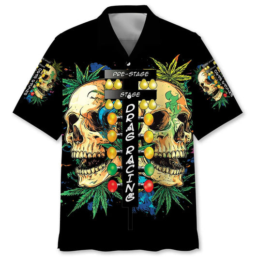 Hawaiian Shirt / Adults / S Pre-Stage Drag Racing Start Light Hawaiian Shirt