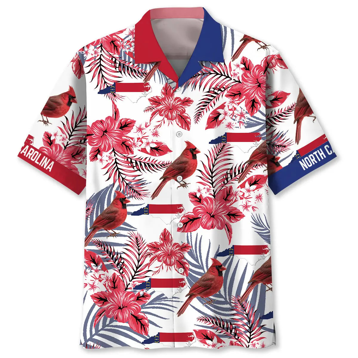 Hawaiian Shirt / Adults / S Proud North Carolina State Hawaiian Shirt