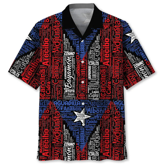 Hawaiian Shirt / Adults / S Puerto Rico Flag Hawaiian Shirt