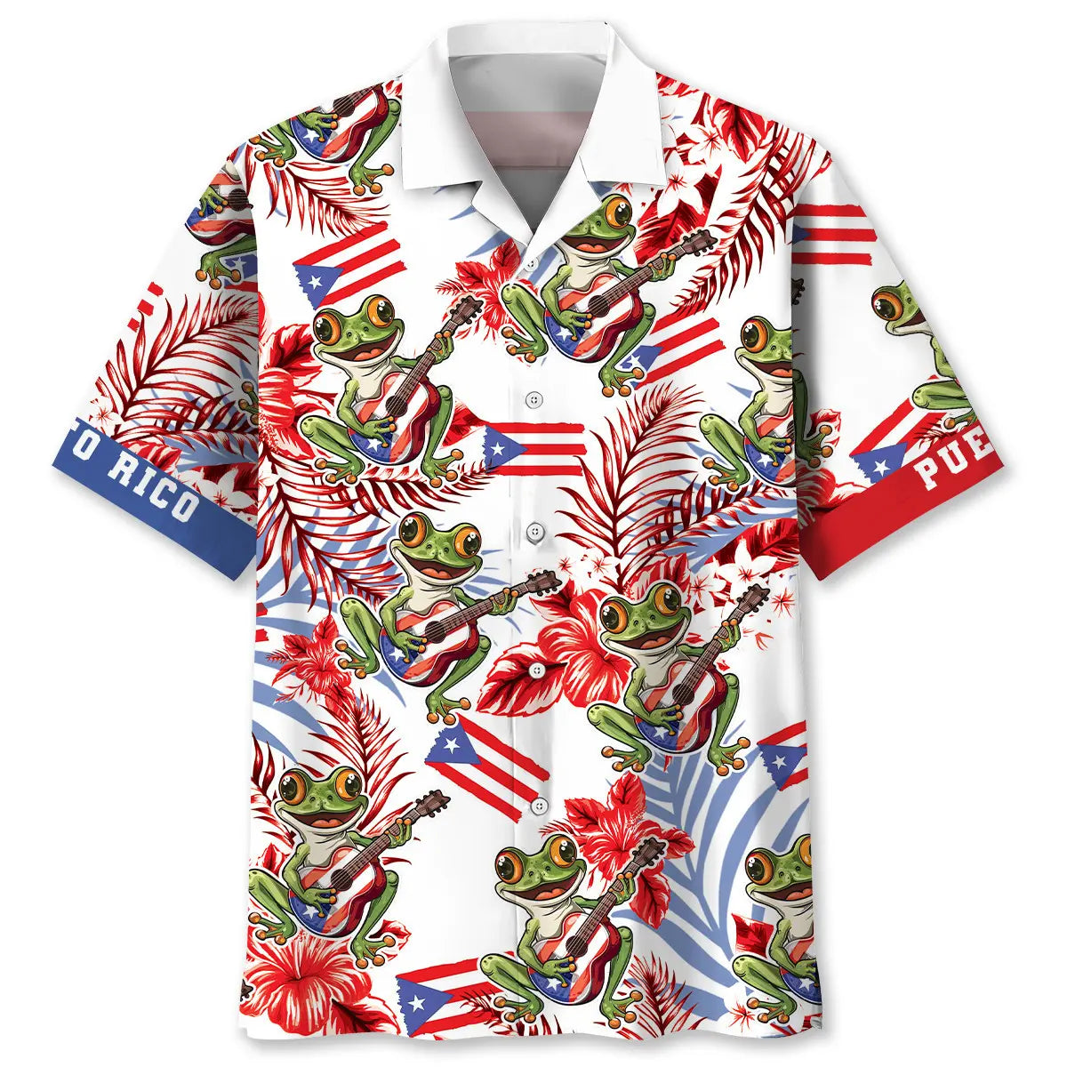 Hawaiian Shirt / Adults / S Puerto Rico Proud Hawaiian Shirt