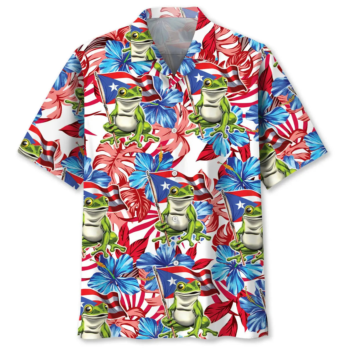 Hawaiian Shirt / Adults / S Puerto Rico Tropical Hawaiian Shirt