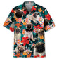 Pug Floral Hawaiian Shirt