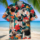 Hawaiian Shirt / Adults / S Pug Floral Hawaiian Shirt