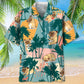 Pug Palm Tree Colorful Hawaiian Shirt