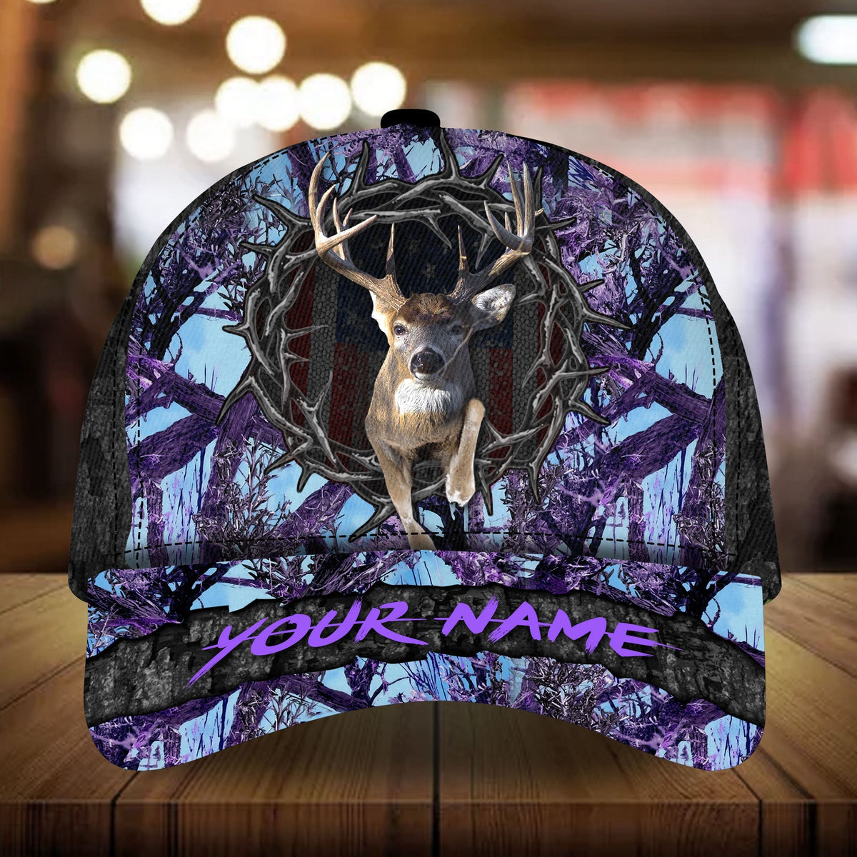 Awesome Deer Hunting Multicolor Personalized – Classic Cap