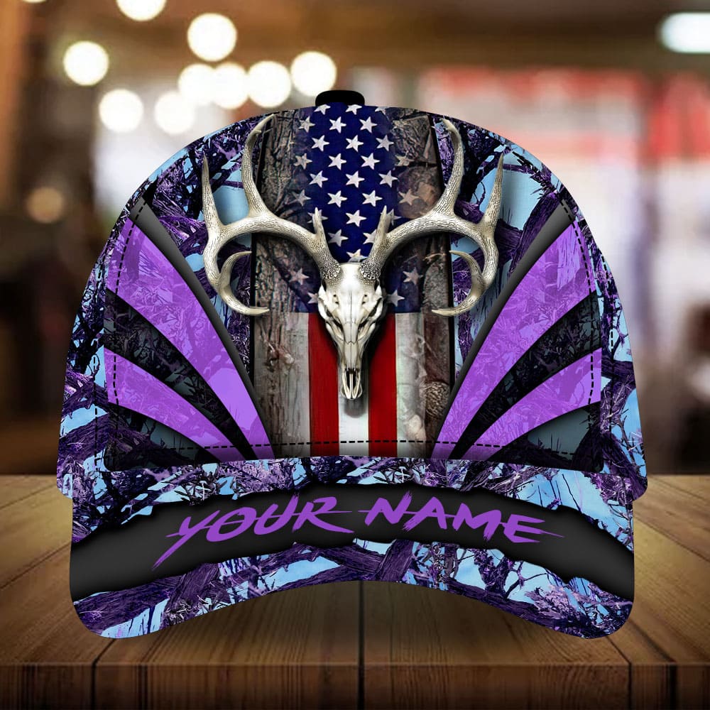 New Skull Deer Hunting Personalized – Classic Cap