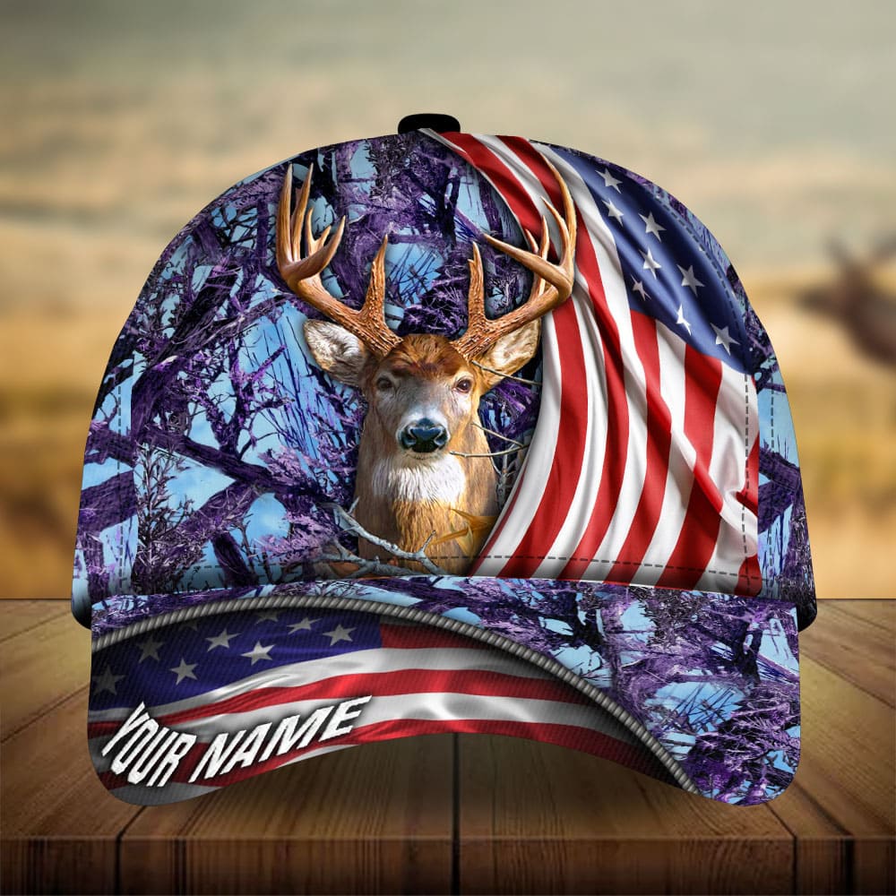 Premium New US Deer Hunting Personalized – Classic Cap