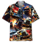 Hawaiian Shirt / Adults / S Racing Trucker Art Hawaiian Shirt