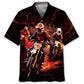Hawaiian Shirt / Adults / S Red Dirt Bike Racing Hawaiian Shirt