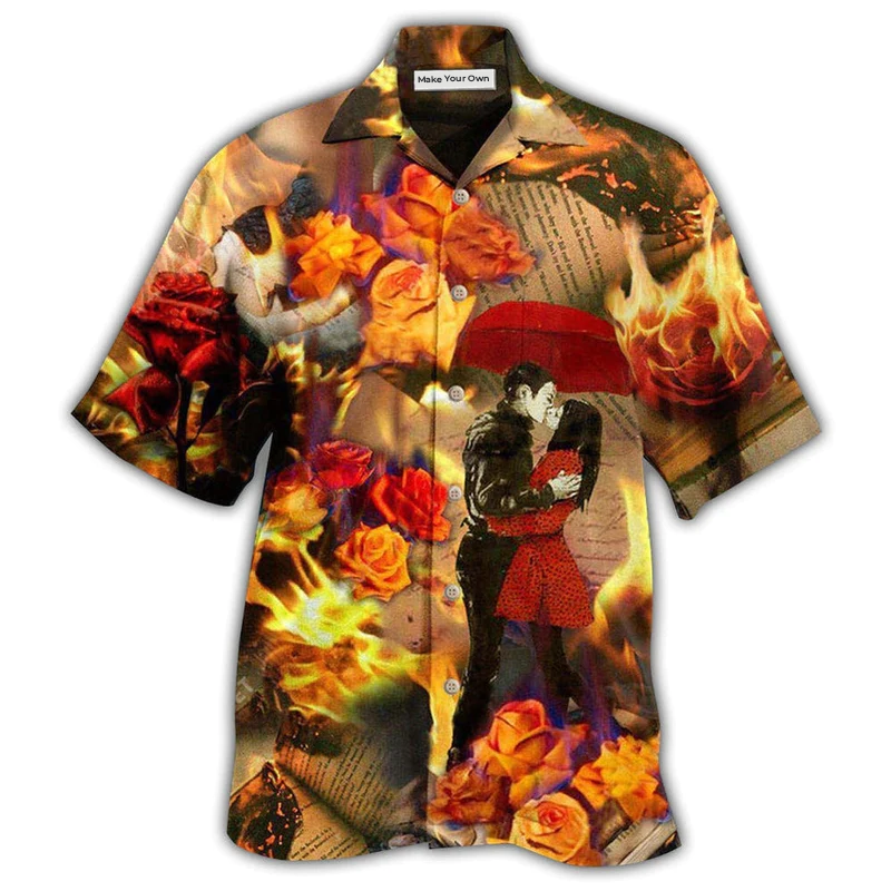 Hawaiian Shirt / Adults / S Rose Flowers Roses Speak Of Love Silently - Hawaiian Shirt - Reefox