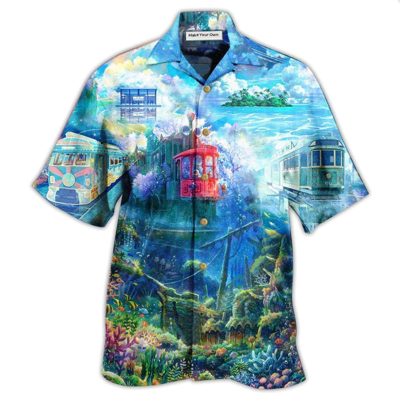 Hawaiian Shirt / Adults / S Tram Fantasy On The Ocean - Hawaiian Shirt - Reefox