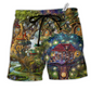 Beach Short / Adults / S Hippie My Dream Treehouse So Awesome - Beach Short Reefox - Owls Matrix LTD