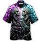 Hawaiian Shirt / Adults / S Skull Flaming Skull Style - Hawaiian Shirt - Reefox