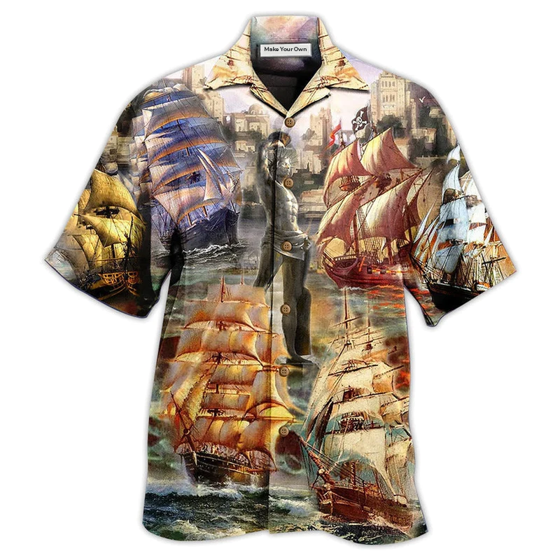 Hawaiian Shirt / Adults / S Sailing Away And Enjoy Your Own Adventure - Hawaiian Shirt - Reefox