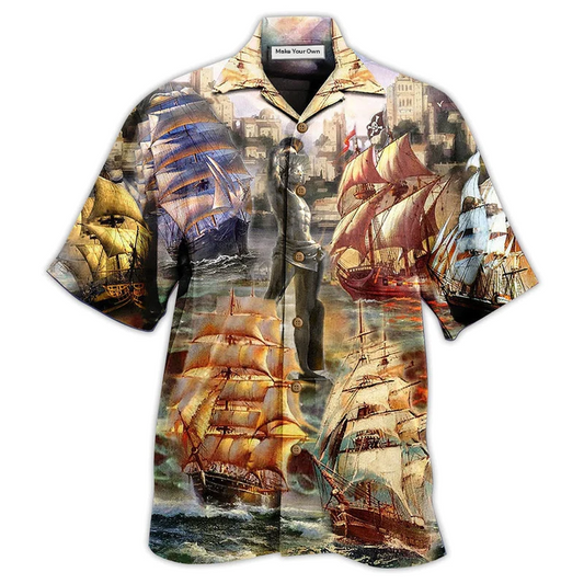 Hawaiian Shirt / Adults / S Sailing Away And Enjoy Your Own Adventure - Hawaiian Shirt - Reefox