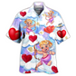 Hawaiian Shirt / Adults / S Valentine Love Cupid - Hawaiian Shirt - Reefox